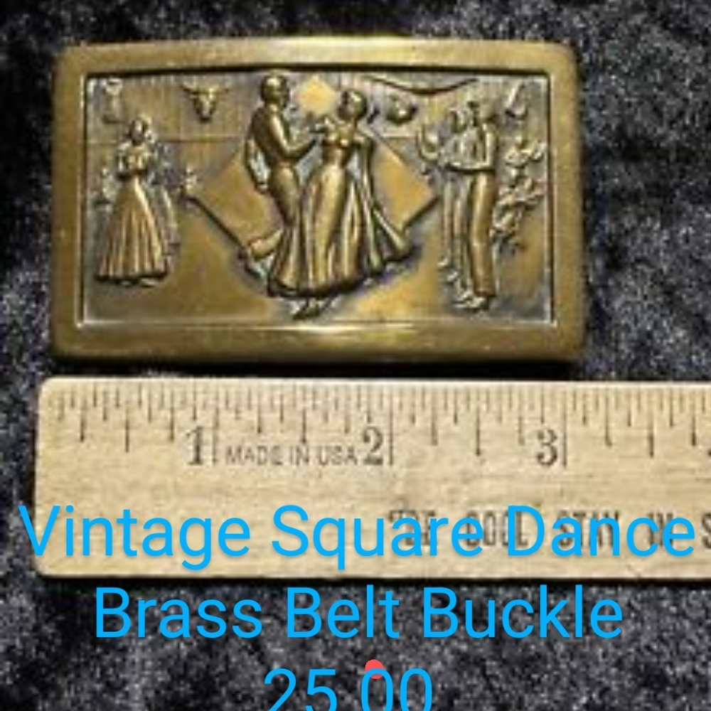 Vintage Brass Belt Buckle